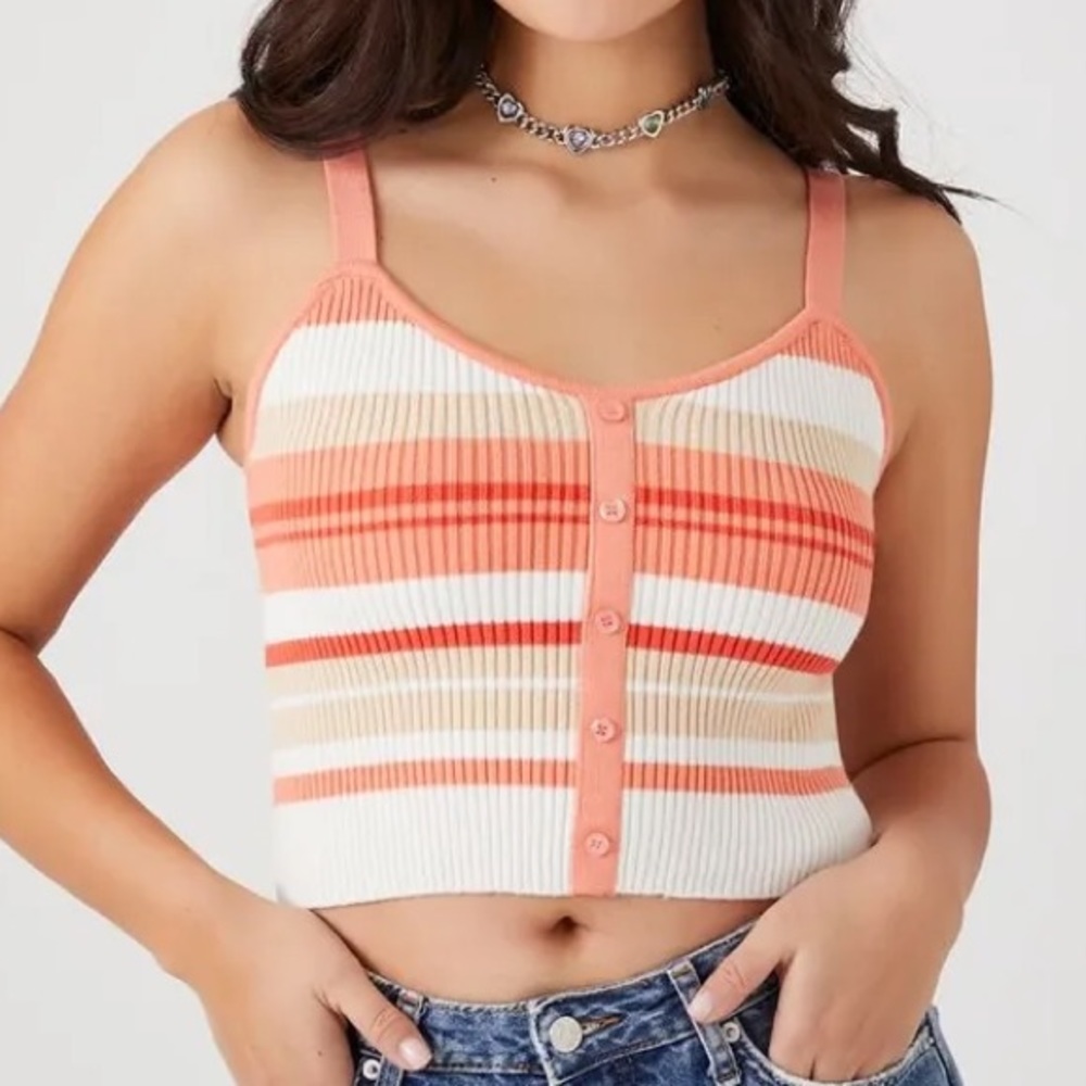 2 FOR $10 SALE - Striped Knit Tank Top